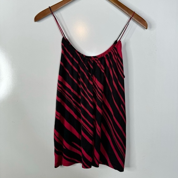 Tucker Silk Blend Striped Spaghetti Strap Tank Top Size Small - Picture 2 of 5